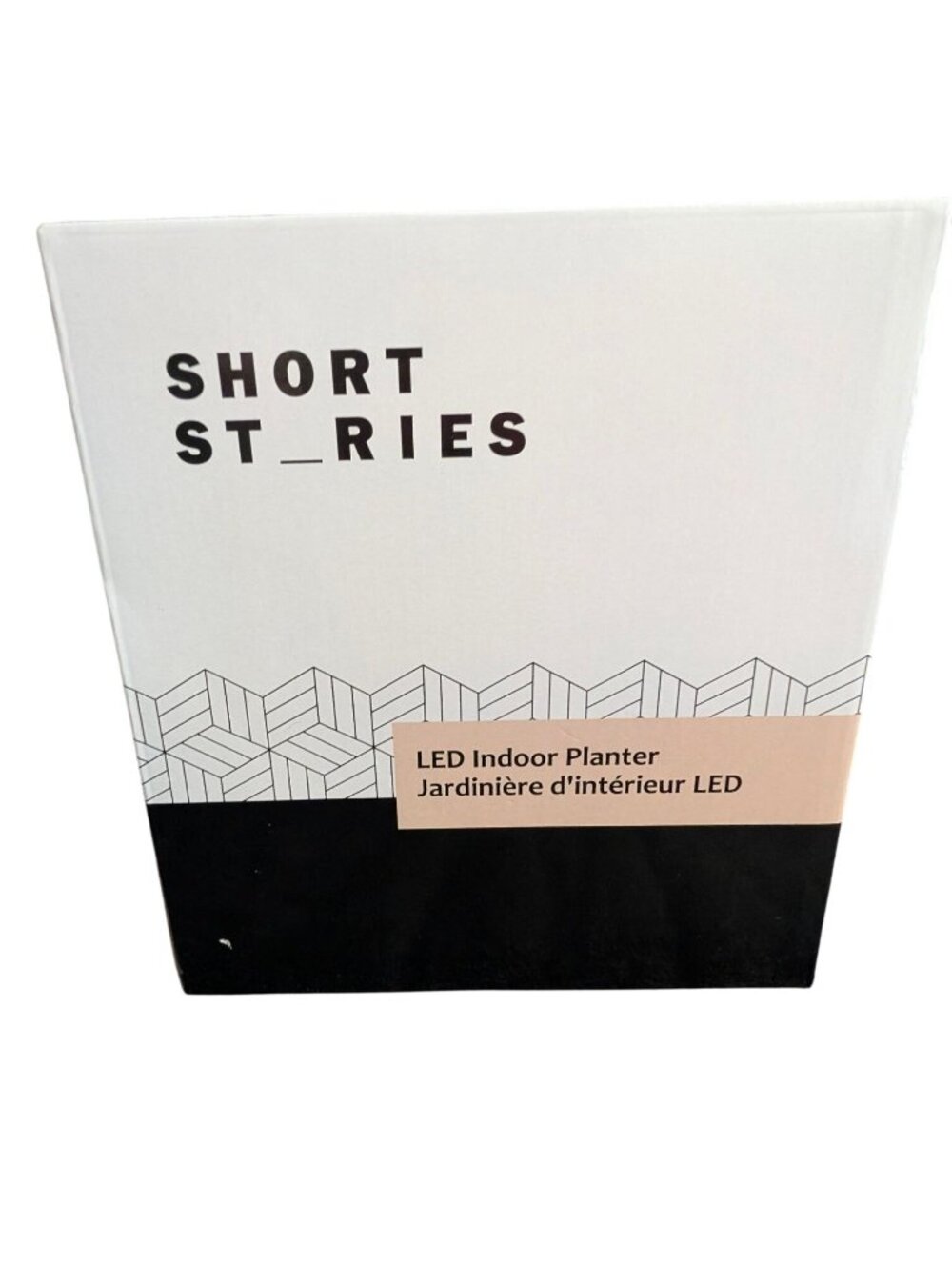 Short Stories LED Indoor Planter With USB Adaptor - Modern Compact 6.75" x 2.7"